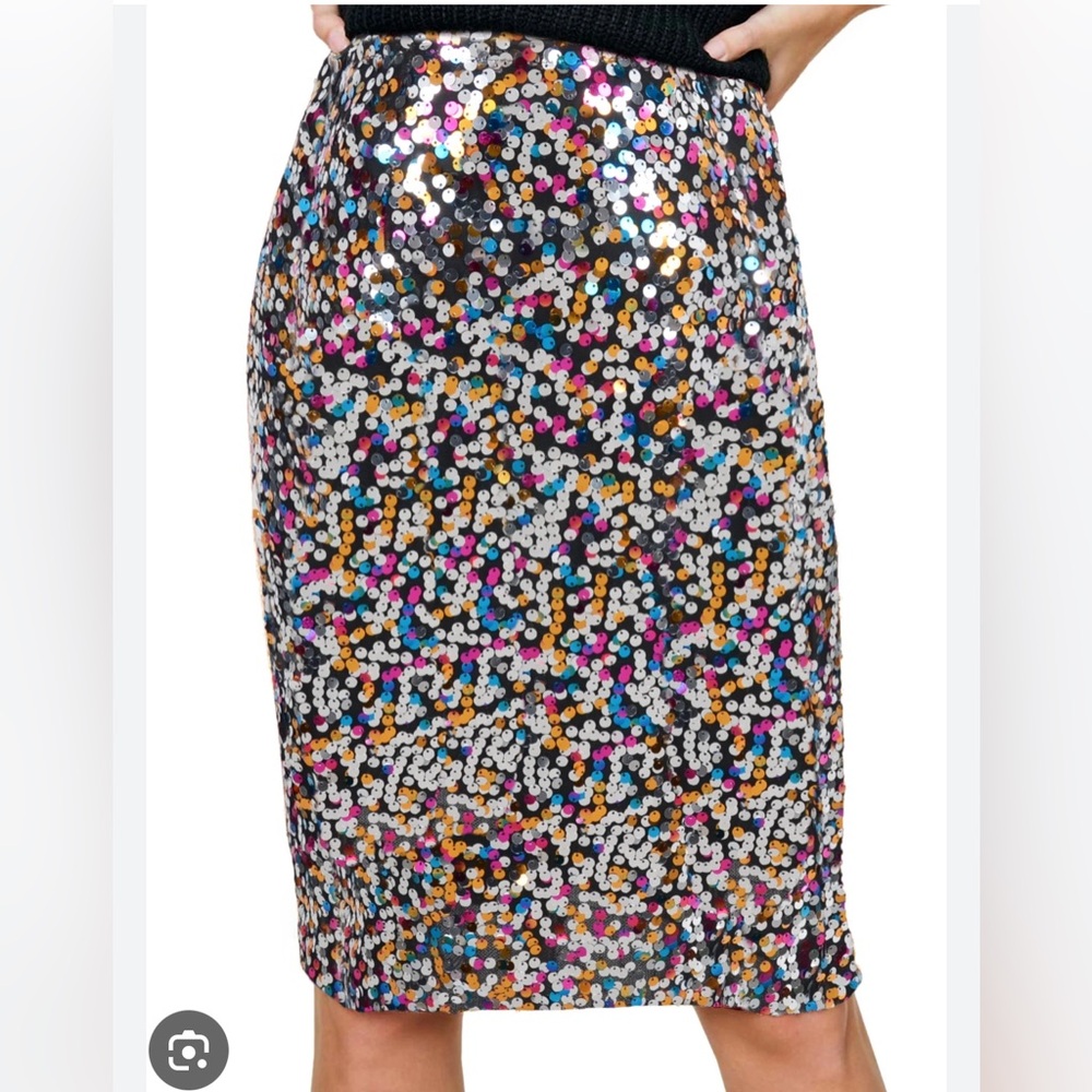 Sequin Midi Skirt